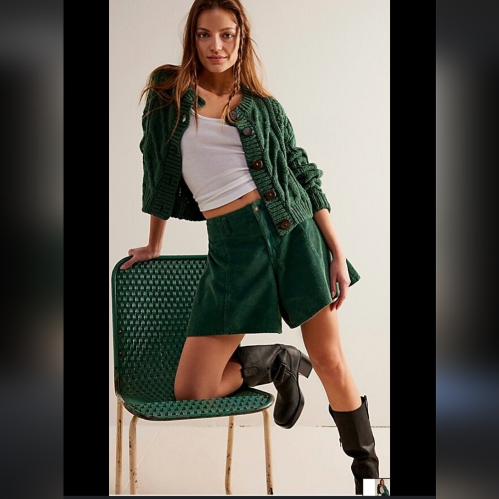 Free People Summer Days Cord Shorts